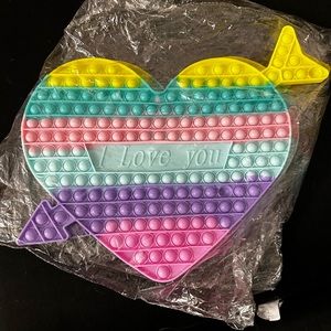Heart / Love - LARGE - Sensory Toy - Pop It - Fidget Toys 🧸